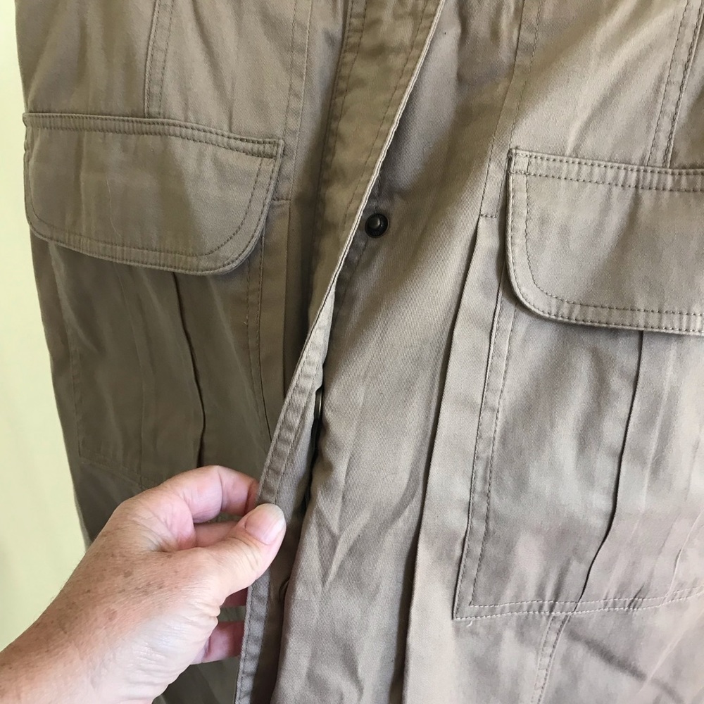 Plenty By Tracy Reese Women Brown Casual Skirt No Belt Khaki Style Cotton Size 8 - Picture 2 of 9